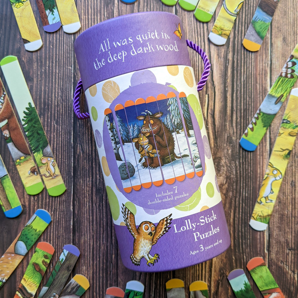 The Gruffalo Lolly Stick Puzzle - Create 5 Double Sided Lolly Stick Scenes