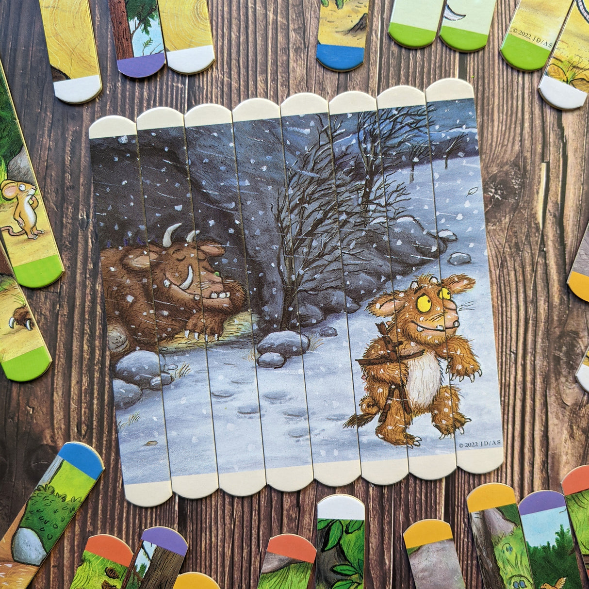 The Gruffalo Lolly Stick Puzzle - Create 5 Double Sided Lolly Stick Scenes