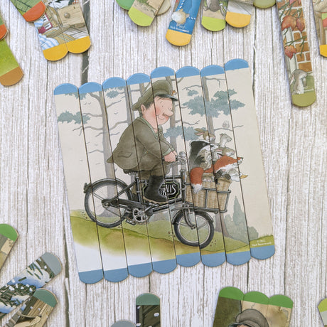 Percy The Park Keeper Lolly Stick Puzzle - Create 7 Double Sided Lolly Stick Scenes