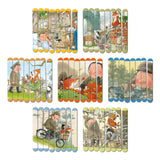 Percy The Park Keeper Lolly Stick Puzzle - Create 7 Double Sided Lolly Stick Scenes