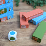 Peter Rabbit Tumble Tower Game - Wooden Set With Dice