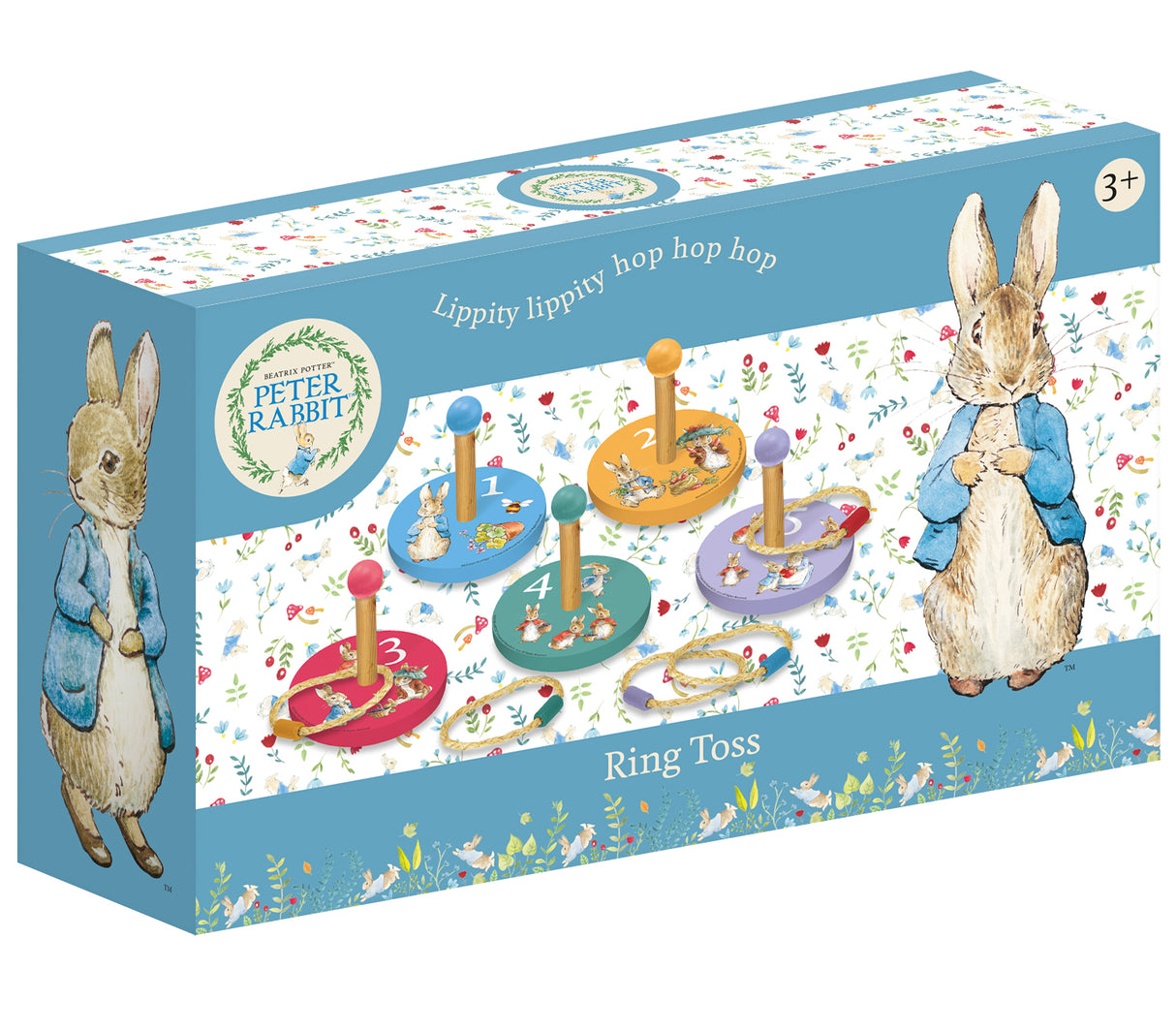 Peter Rabbit Children's Wooden Ring Toss Set - Fun For All The Family