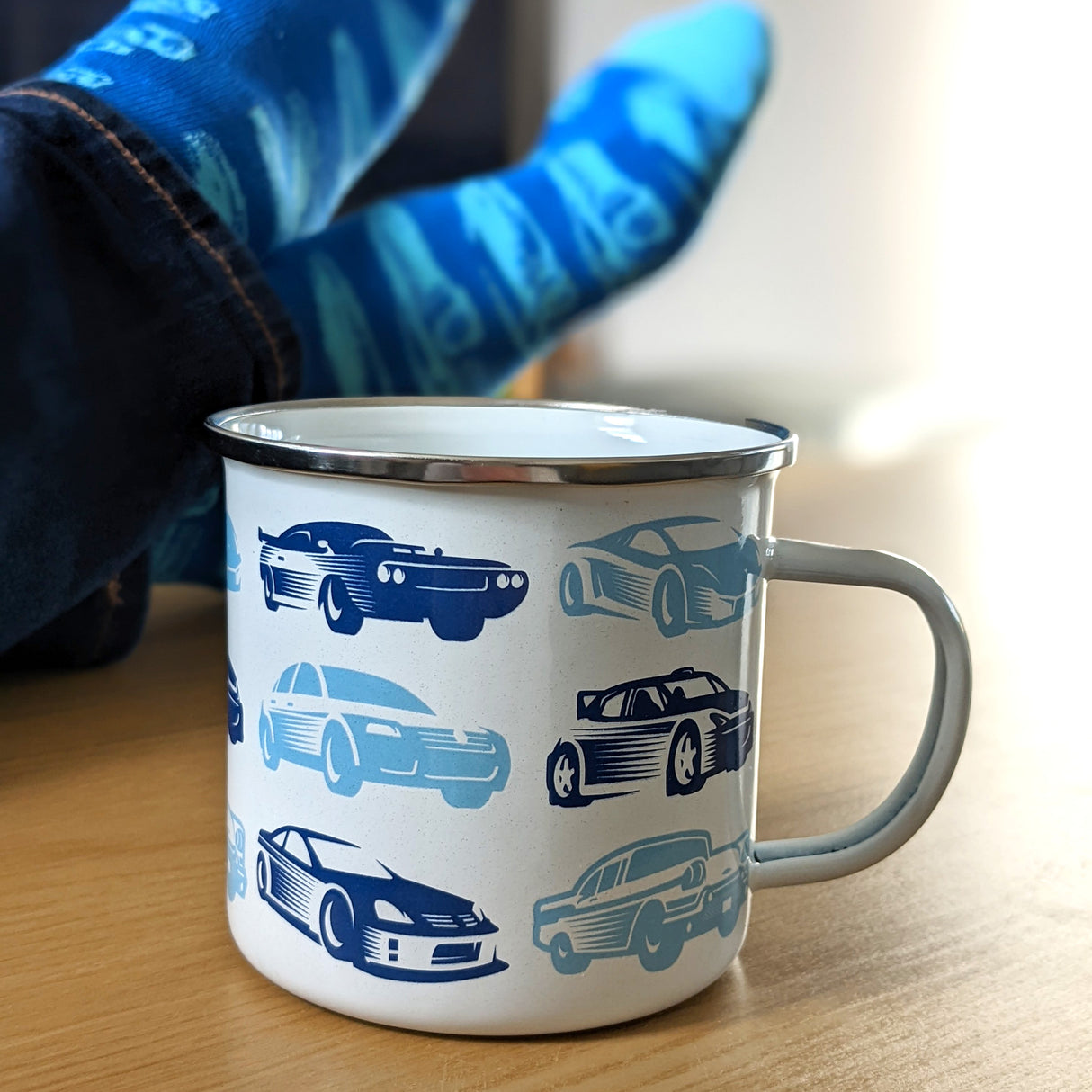 Gentleman’s Emporium Enamel Cars Mug & Sock Set Gift Set