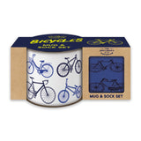 Gentleman’s Emporium Enamel Bicycles Mug & Sock Set Gift Set