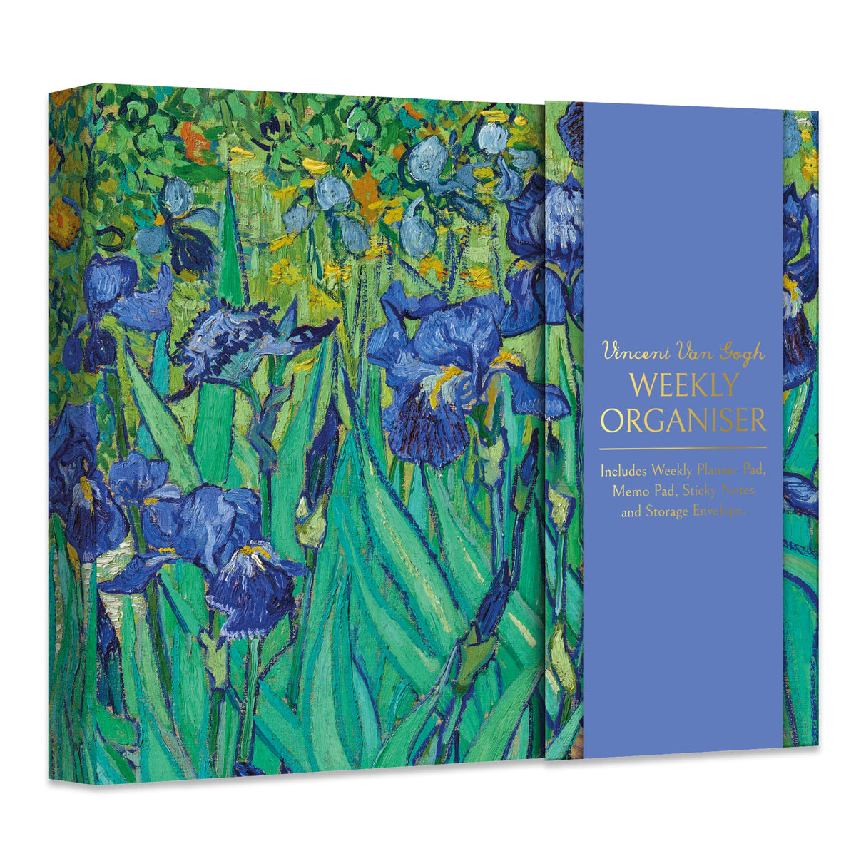 Van Gogh Irises Weekly Planner Organiser With Sticky Notes