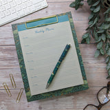 William Morris Birds Weekly Planner Clipboard & Notepad Set