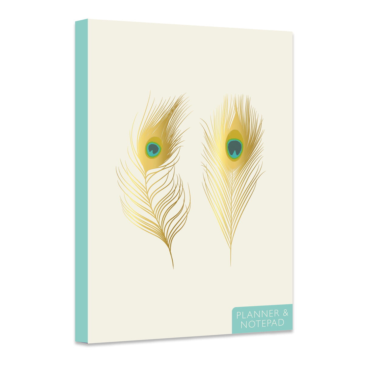 Peacock Feathers A5 Planner & Notepad With Sticky Notes