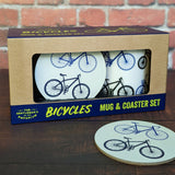 Gentleman’s Emporium Bicycles Mug and Coaster Set Gift Set