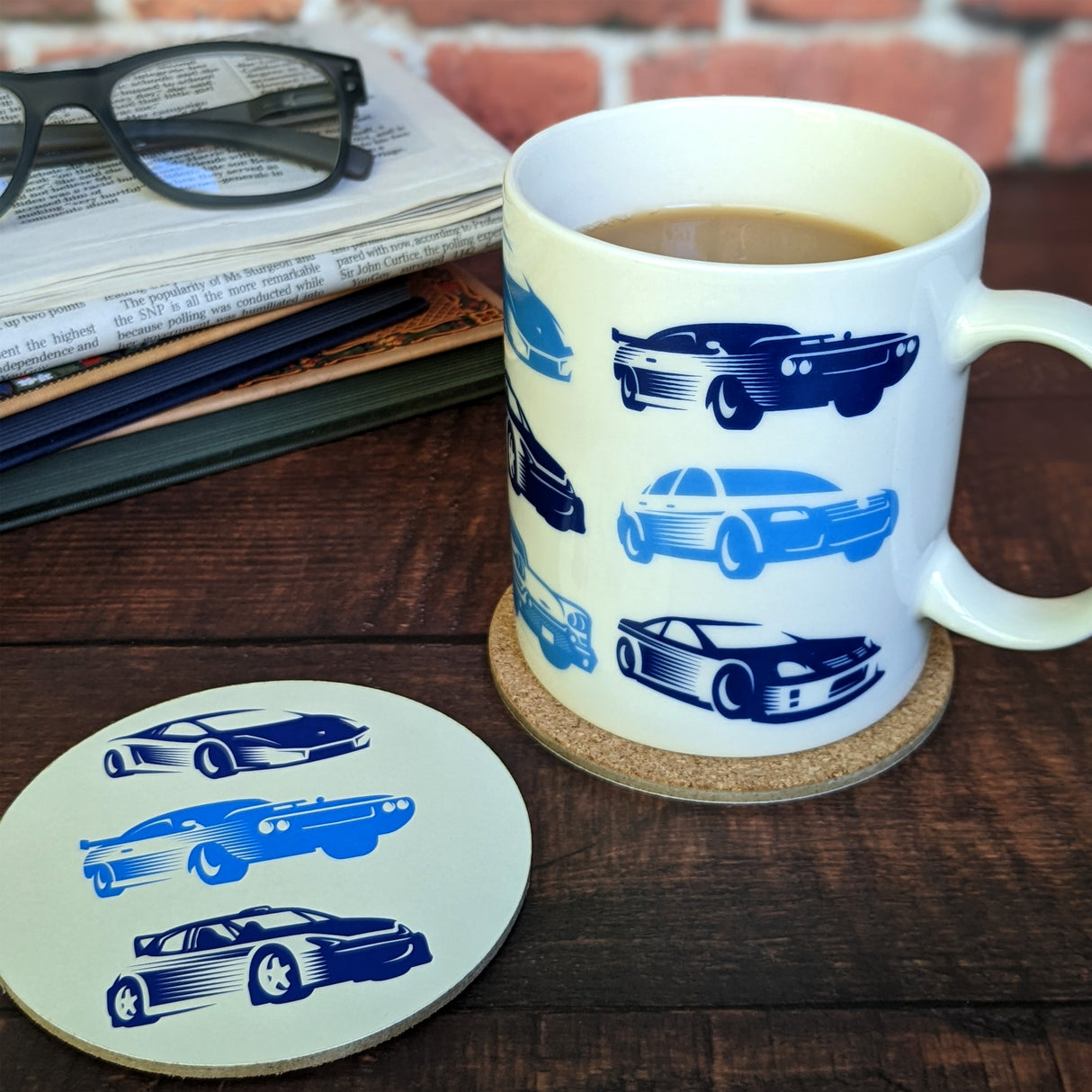 Gentleman’s Emporium Car Mug & Coaster Set Gift Set