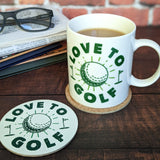 Gentleman’s Emporium Golf Mug & Coaster Set Gift