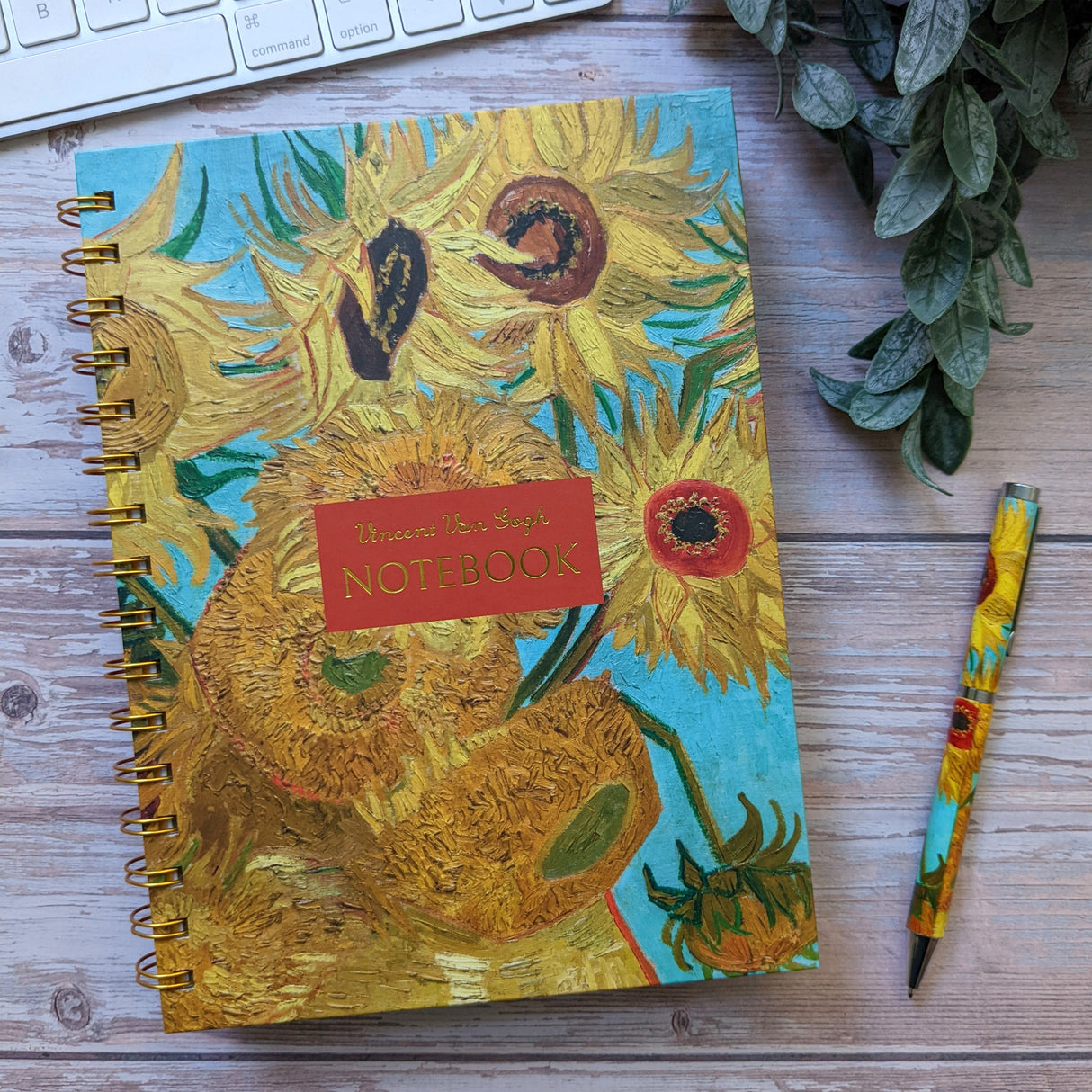 Van Gogh Sunflowers A5 Notebook With Dividers