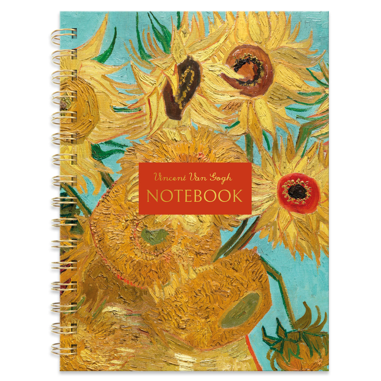 Van Gogh Sunflowers A5 Notebook With Dividers