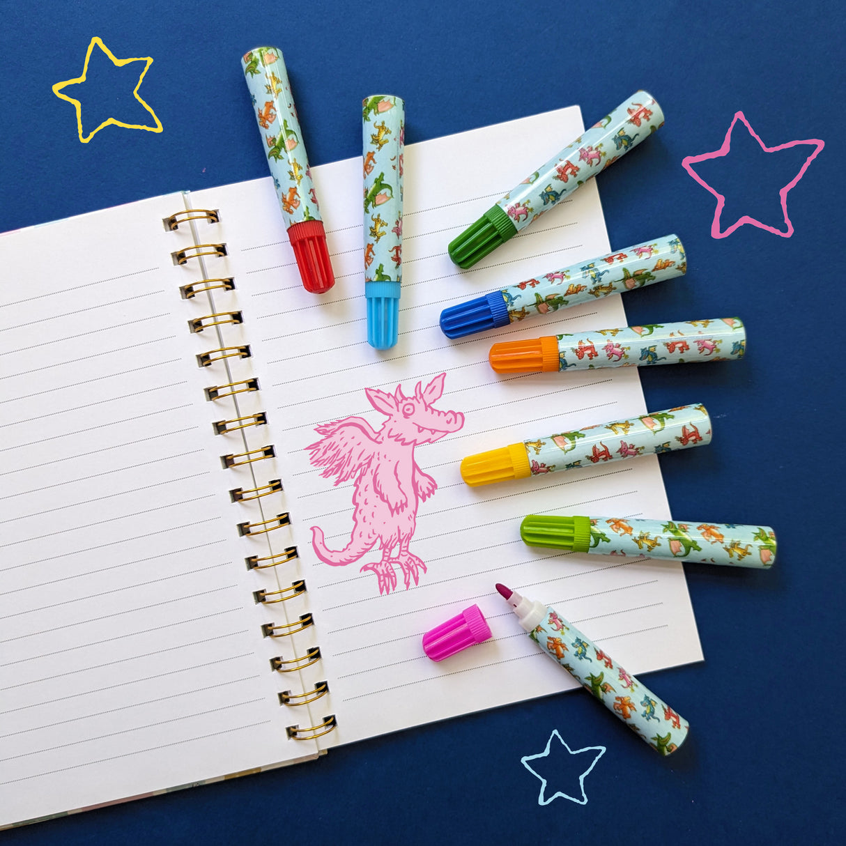 Zog Set of 8 Jumbo Marker Pens for Children