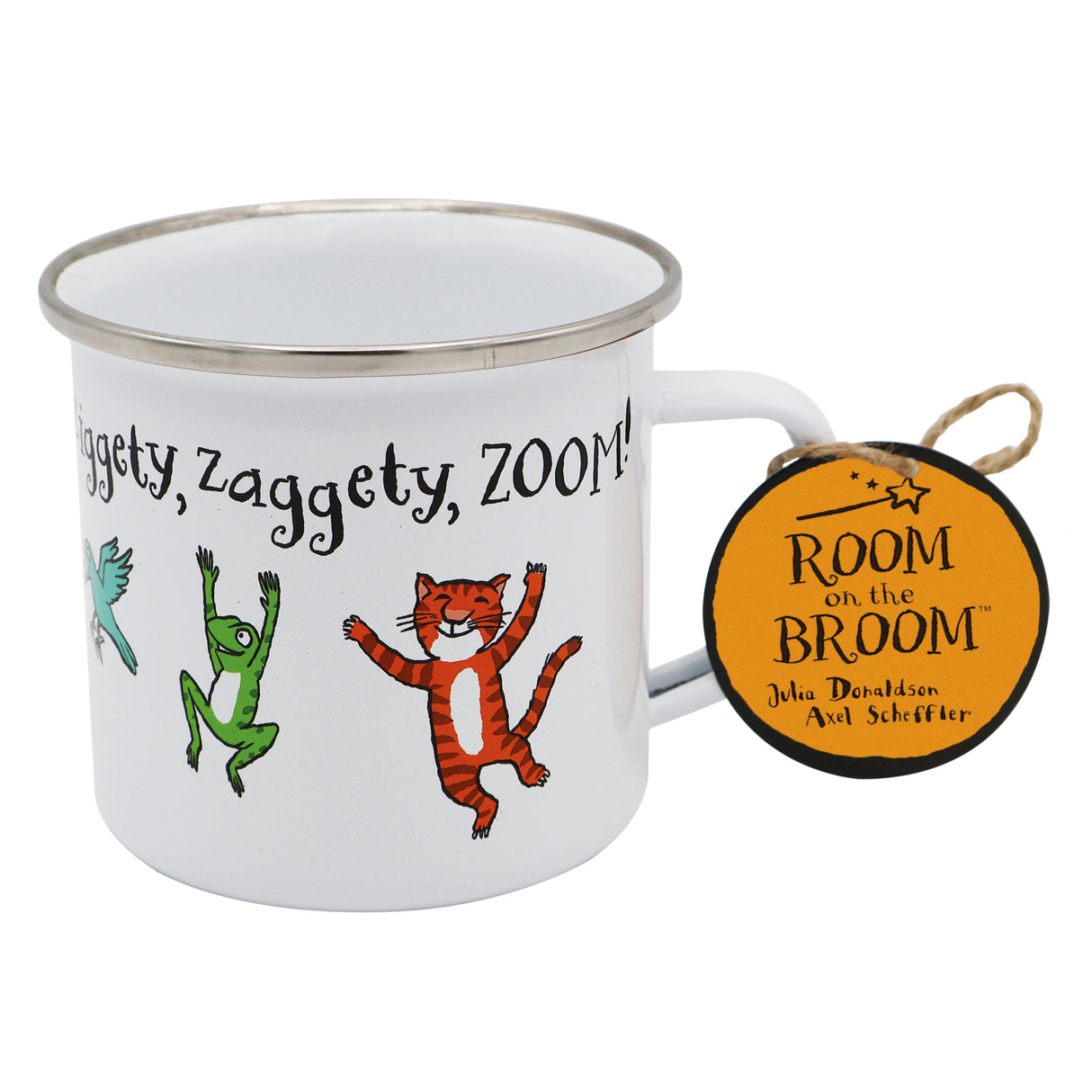 Room On The Broom Enamel Mug