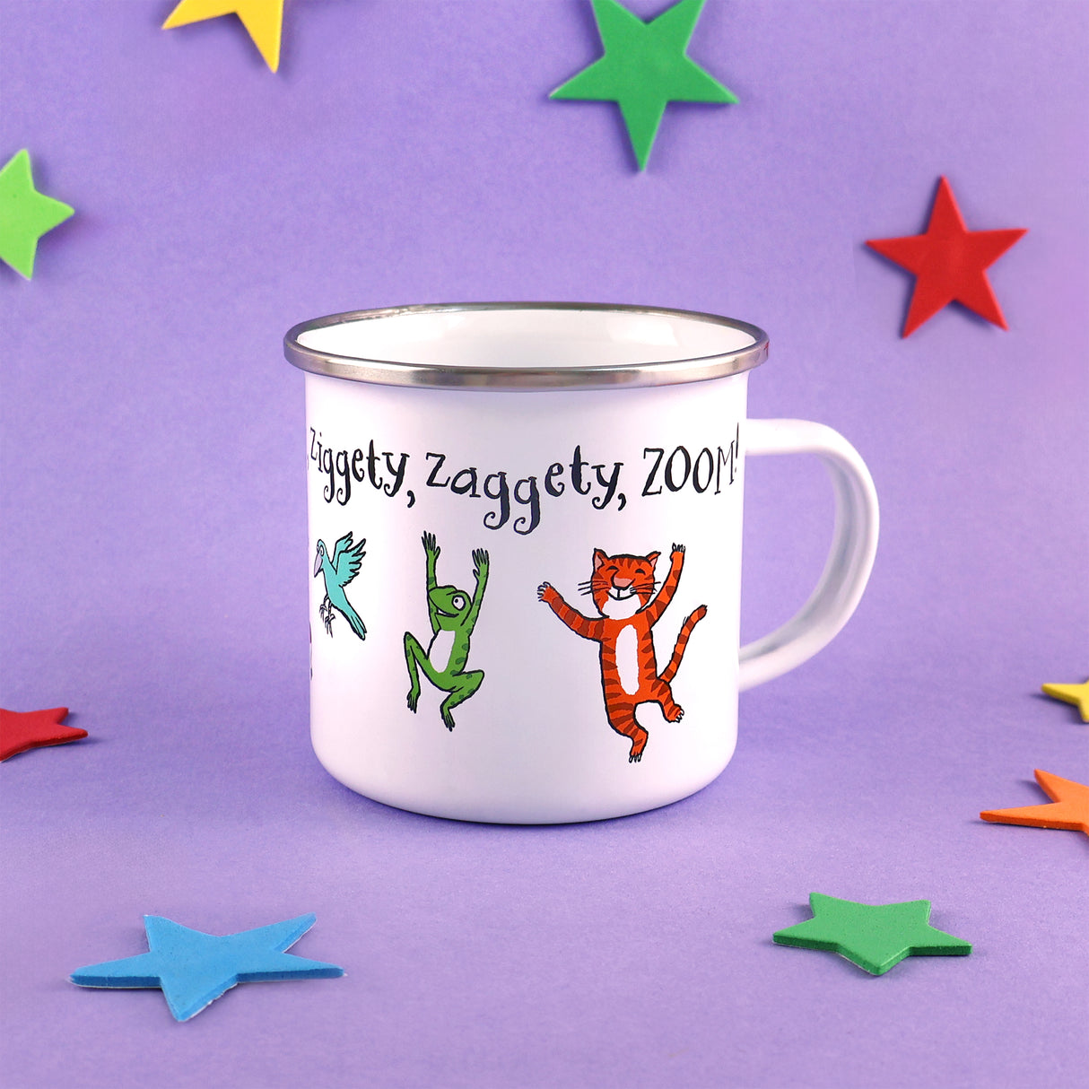 Room On The Broom Enamel Mug