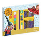 Room On The Broom Children's 42 Piece Art Set - For Ages 3 to 8 Years - Includes Paints and Crayons