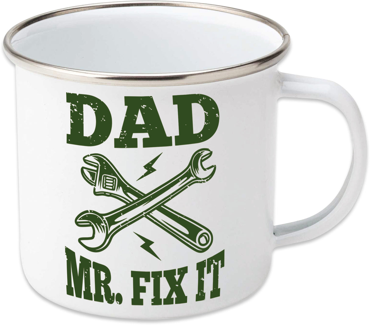 Mr Fix It Enamel Mug - Gift For Dads