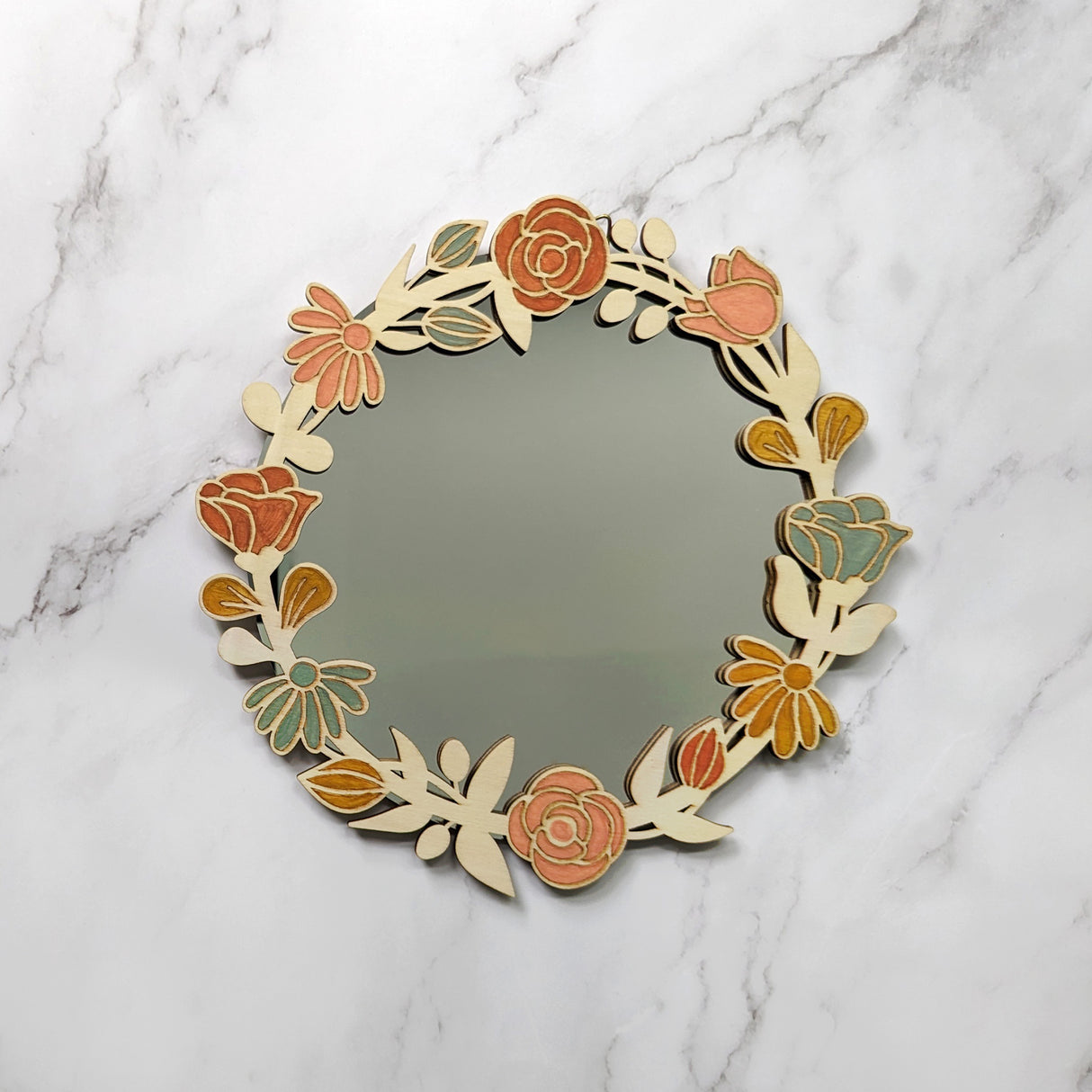 Luxe Décor Floral Mirror Painting Kit