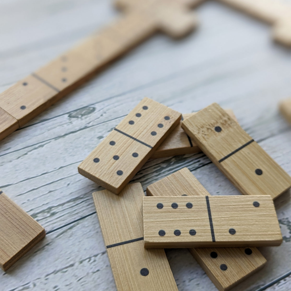 Bamboo Dominoes Set - Made Using Sustainable Materials