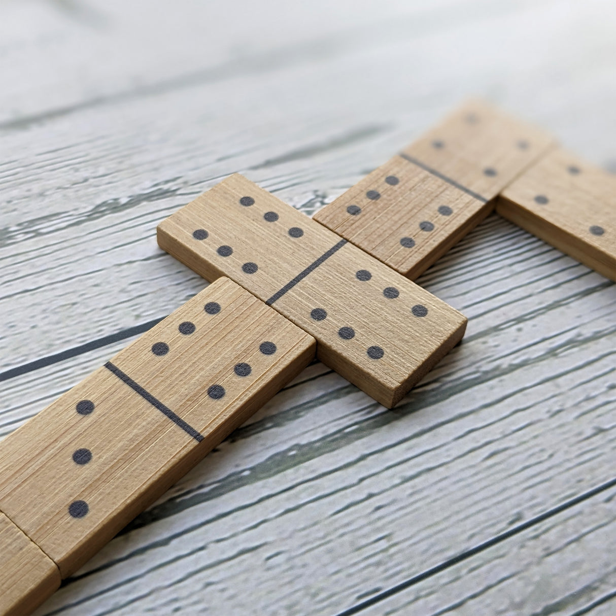 Bamboo Dominoes Set - Made Using Sustainable Materials