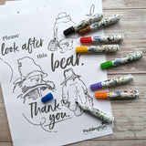 Paddington Set of 8 Jumbo Marker Pens