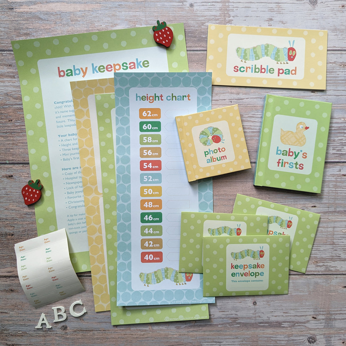 The Very Hungry Caterpillar Baby Keepsake Capsule - Record Your Baby Milestones