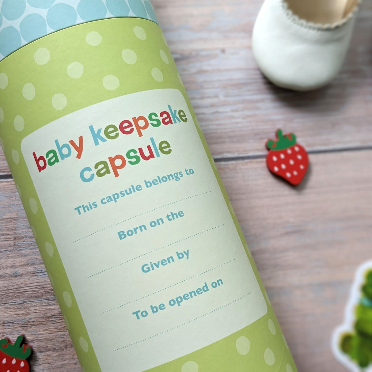 The Very Hungry Caterpillar Baby Keepsake Capsule - Record Your Baby Milestones