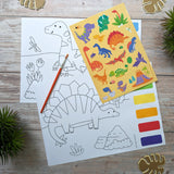 Dinosaurs Paint Palette Art Set - For Ages 3 to 8 Years - Just Add Water