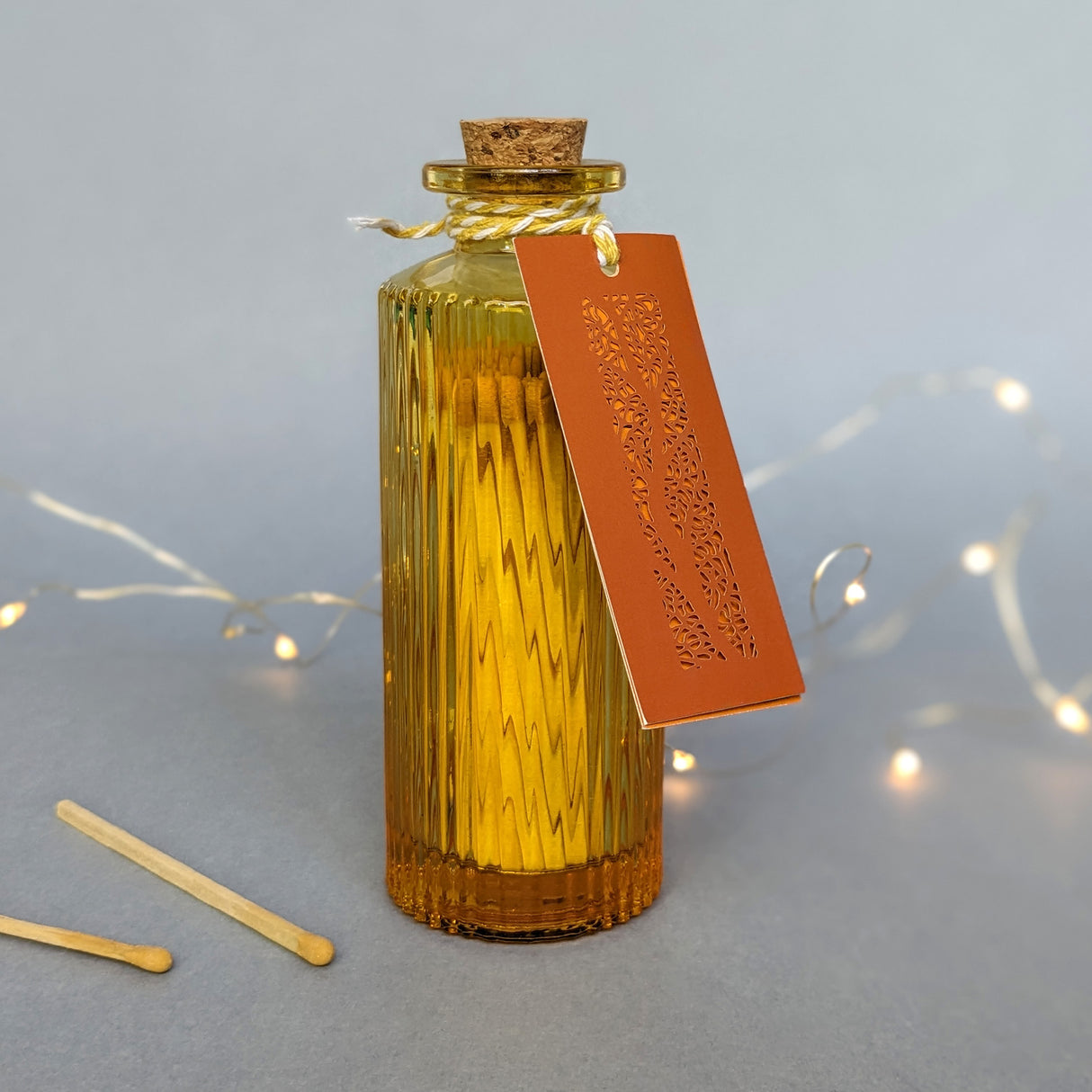 Luxury Matches In Ribbed Glass Jar