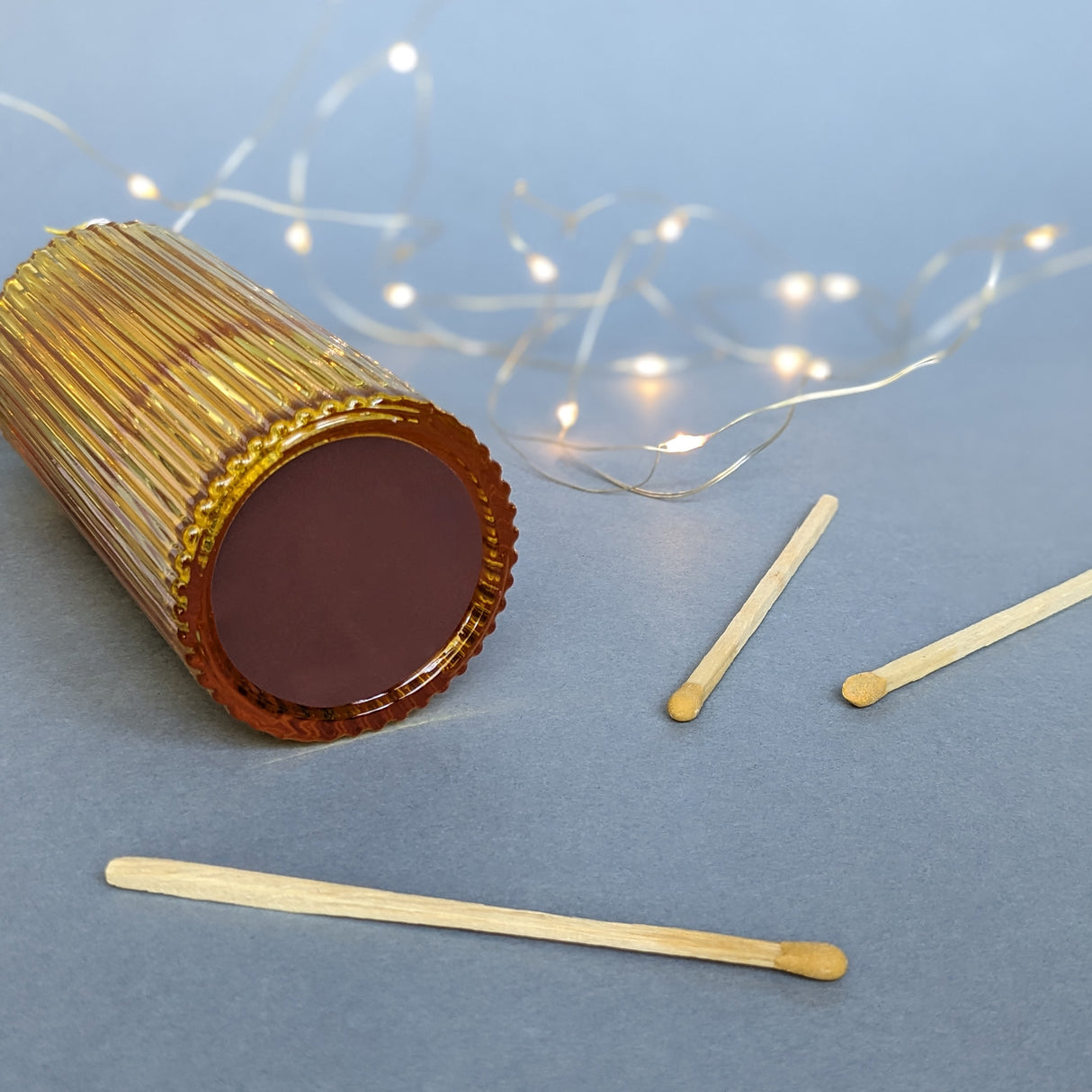 Luxury Matches In Ribbed Glass Jar