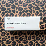 Saje Scented Drawer Liner - Set of 5 Jasmine - Leopard Print Design