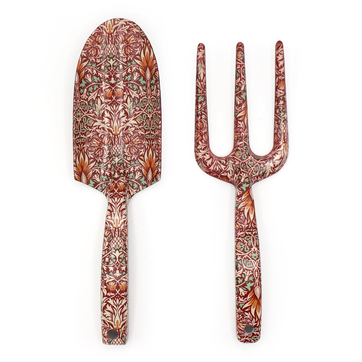 Orange Grove Fork and Trowel Garden Tool Set - William Morris Design