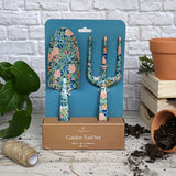 Orange Grove Fork and Trowel Garden Tool Set - William Morris Design