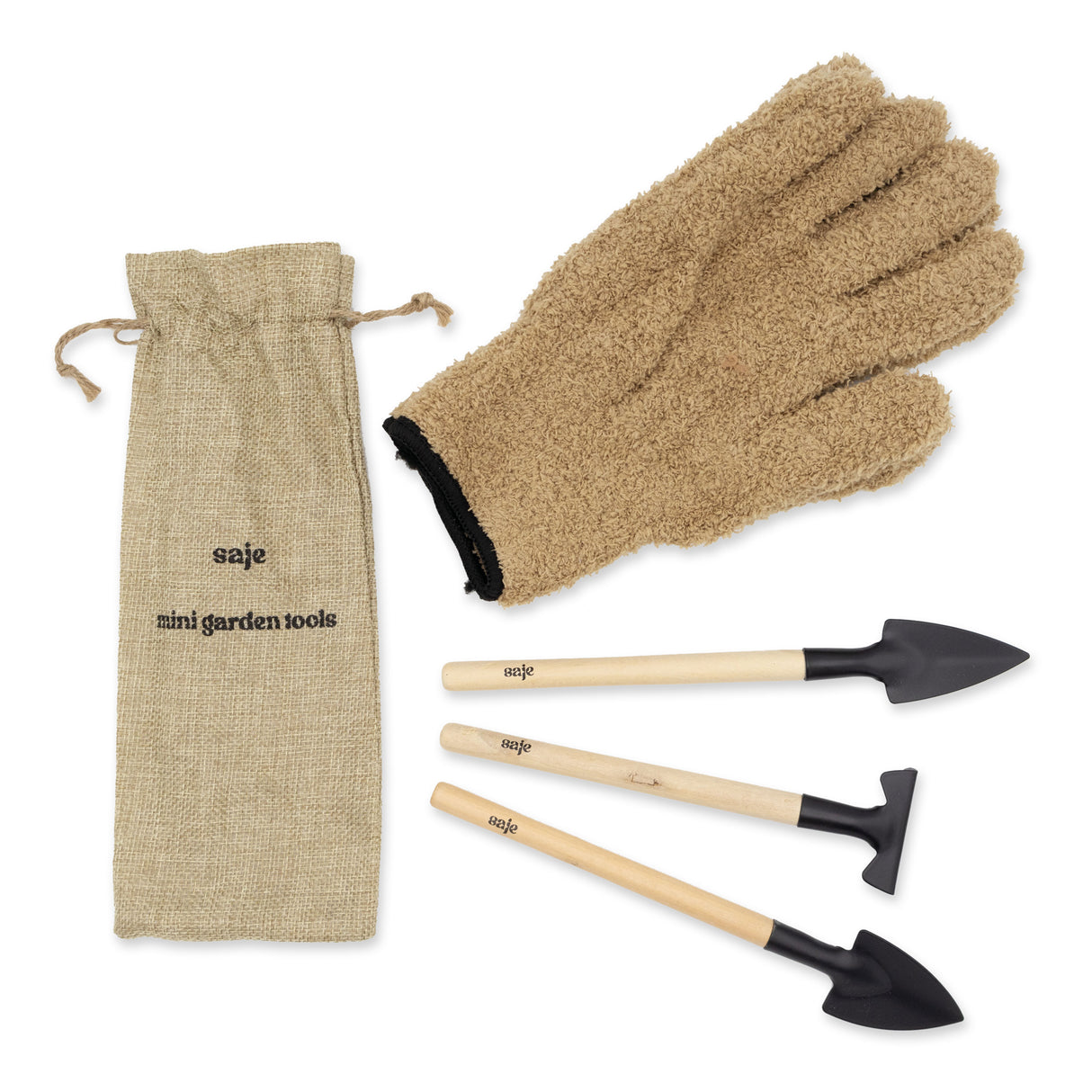 Saje House Plant Care Kit - Leaf Dust Gloves and Mini Tools - Keep Indoor Plants Healthy