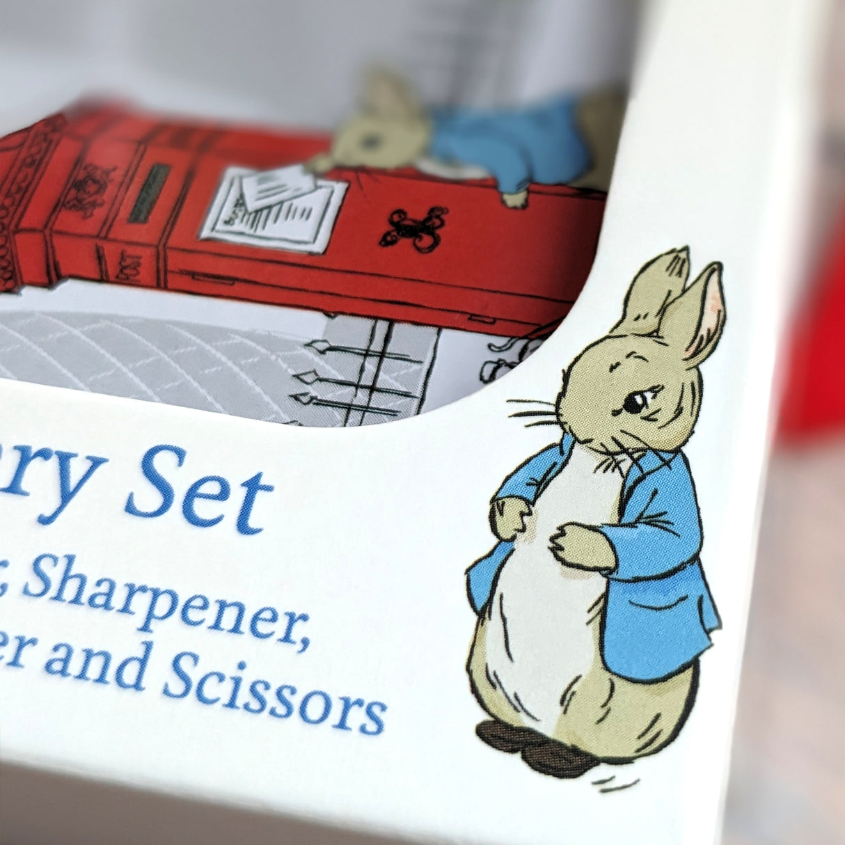 Peter Rabbit Children's Stationery Tin Set - Complete First School Stationery Set For Ages 3 and Upward