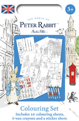 Peter Rabbit Children's Colouring Set With Crayons & Stickers