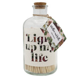 Willow and Belle Luxury Long Matches In Glass Bottle - Strike It Lucky Design