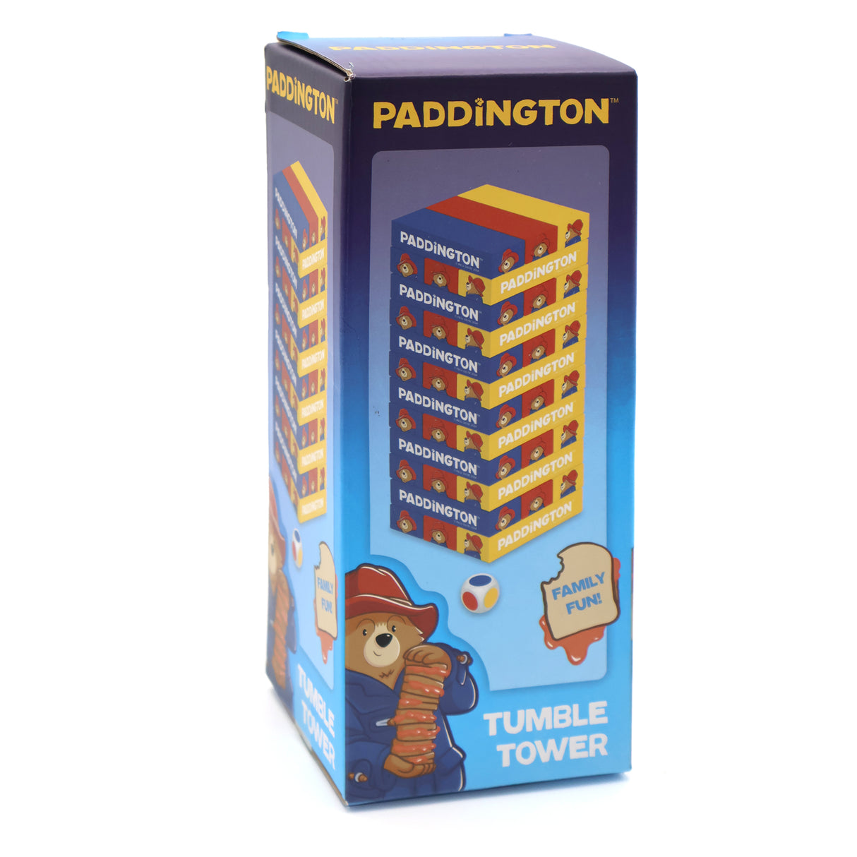 Paddington Tumble Tower Game - Wooden Set With Dice