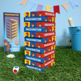 Paddington Tumble Tower Game - Wooden Set With Dice