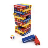 Paddington Tumble Tower Game - Wooden Set With Dice