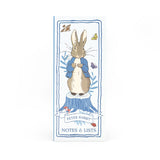 Peter Rabbit Tall Notepad and List Set with Pencil - Forest Picnic Design