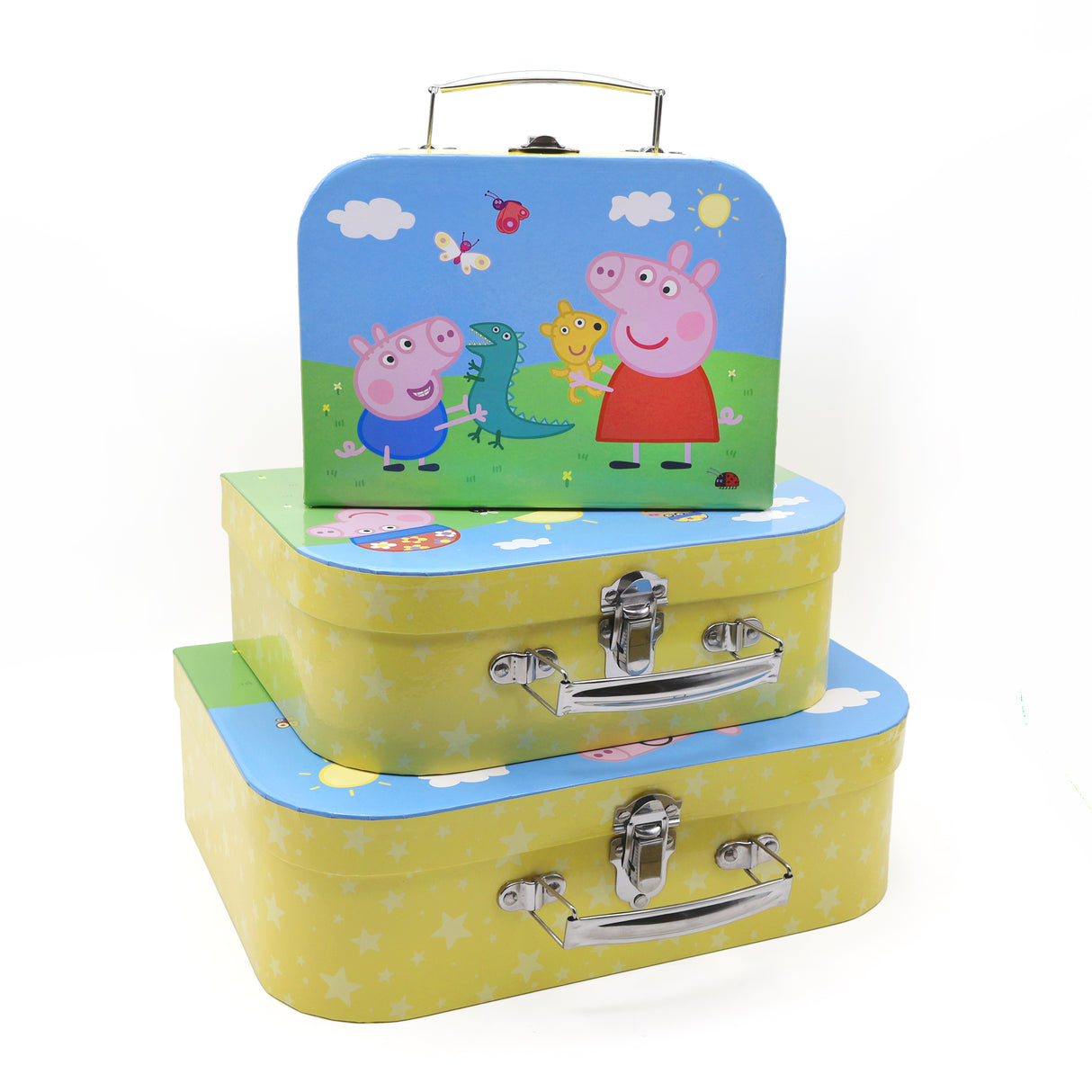 Peppa Pig Children's Triple Carry Case Set