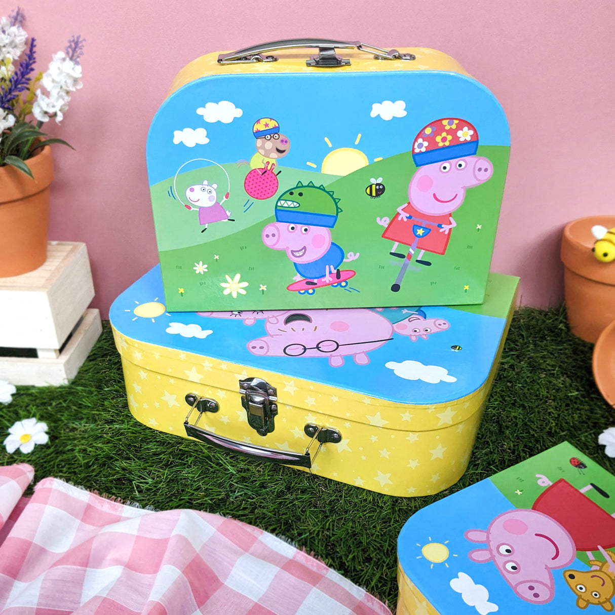 Peppa Pig Children's Triple Carry Case Set