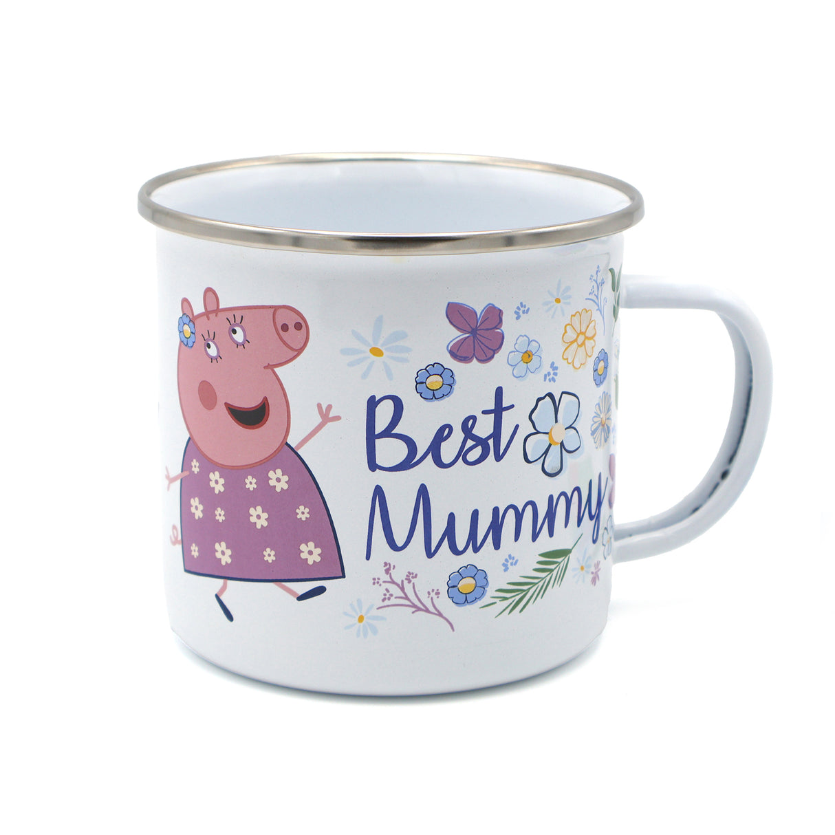 Peppa Pig Enamel Mug - Best Mummy Design