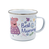 Peppa Pig Enamel Mug - Best Mummy Design