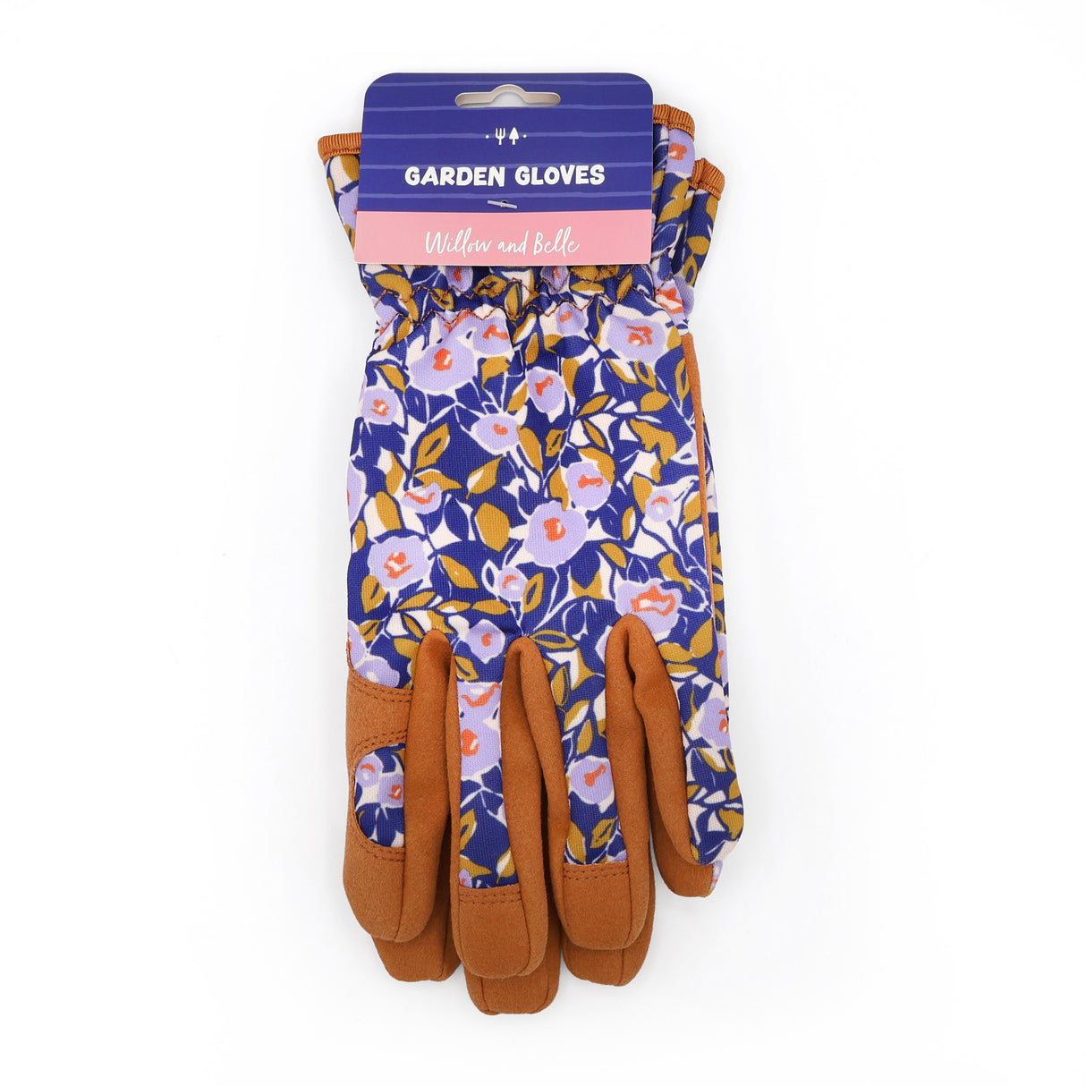 Willow and Belle Outdoor Gardening Gloves - Women's One Size - Padded with Elastic Cuffs