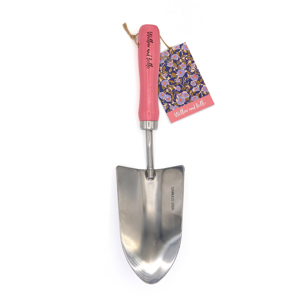 Willow and Belle Garden Trowel – Stainless Steel with Wooden Handle