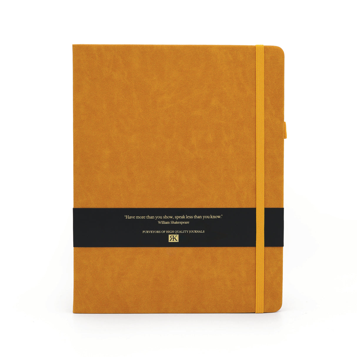 RK Journal Notebook – Faux Suede Ochre B5 Design