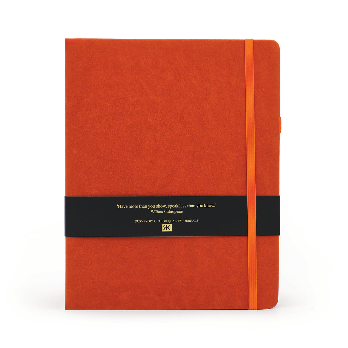 RK Journal Notebook – Faux Suede Rust Red B5 Design