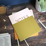 Notes Journal Notebook – Two Tone B5 Design